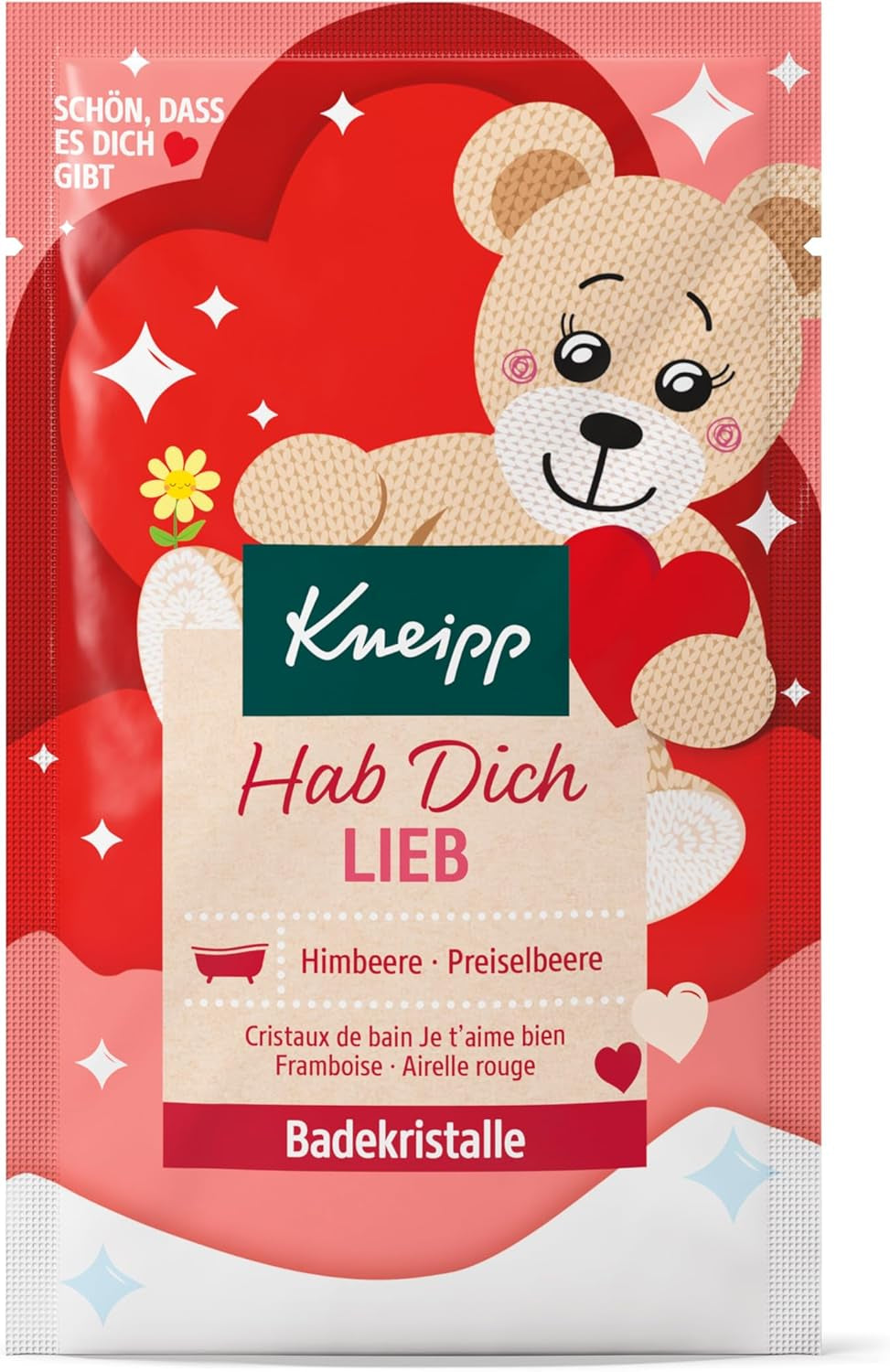 Hab Dich Lieb Cristaux De Bain Framboise Et Canneberge 60 G