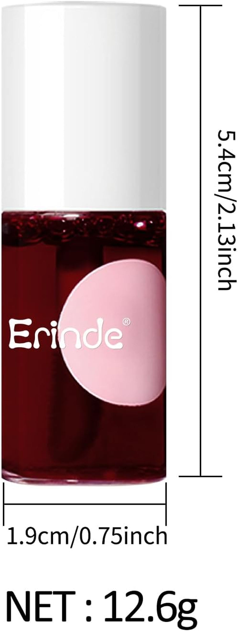 Lip Tint Stain Makeup，Korean Lip Tint, Lip Stain Tint Waterproof Makeup, Mini Liquide Lipstick, Non-Sticky & Loog Lasting #04 CHERRY