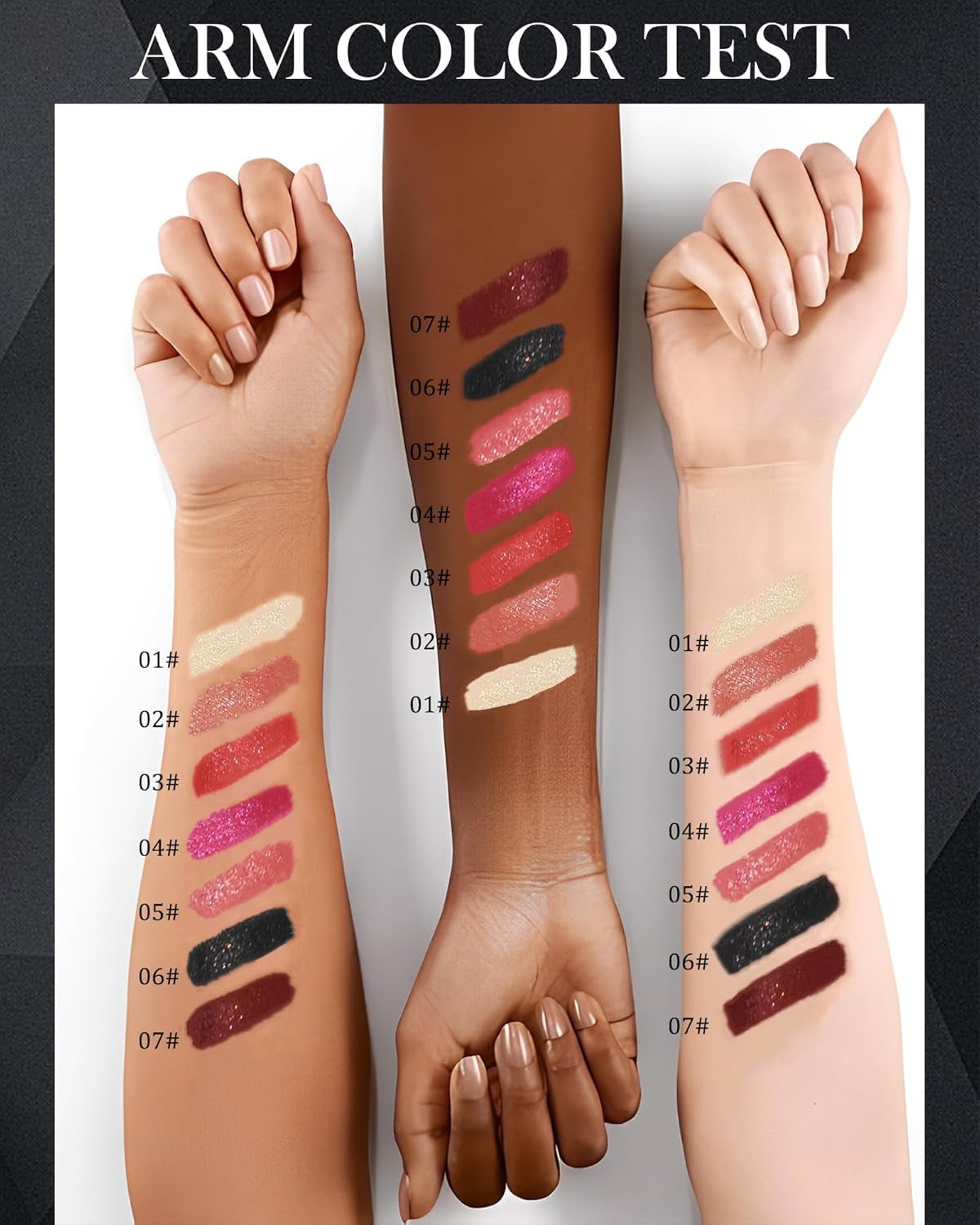 Rouge À Lèvres Mat Pailleté Métallique-Très Pigmenté Et Chatoyante Rose Lip Stain, Brillant Rouges À Lèvres Longue Tenue Waterproof À L'Eau Durée, Rouge a Levre Scintillant Cadeau Maquillage Femmes-03