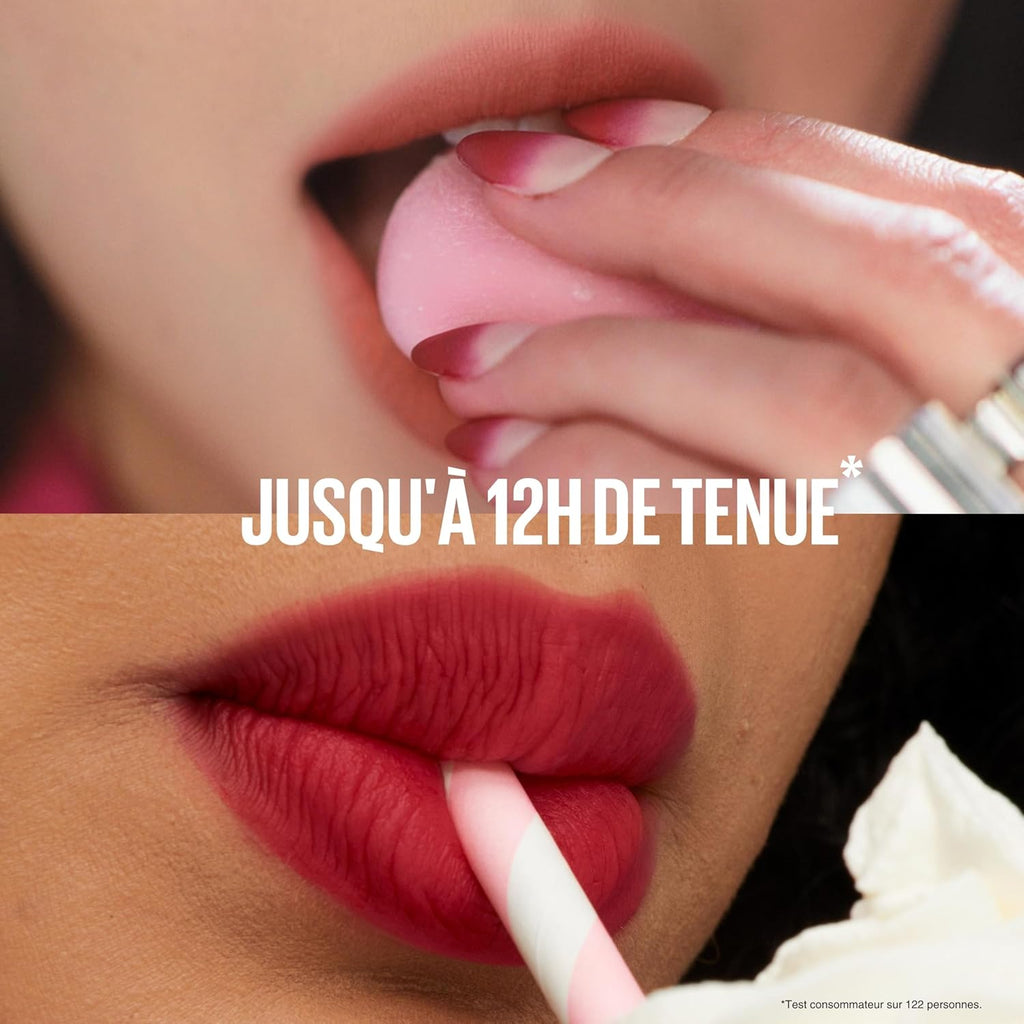 New York - Blush À Lèvres Teddy Tint - Effet Mat Fondu - Tenue Longue Durée - Teinte : Mascara Tear (20) - Contenance : 5 Ml