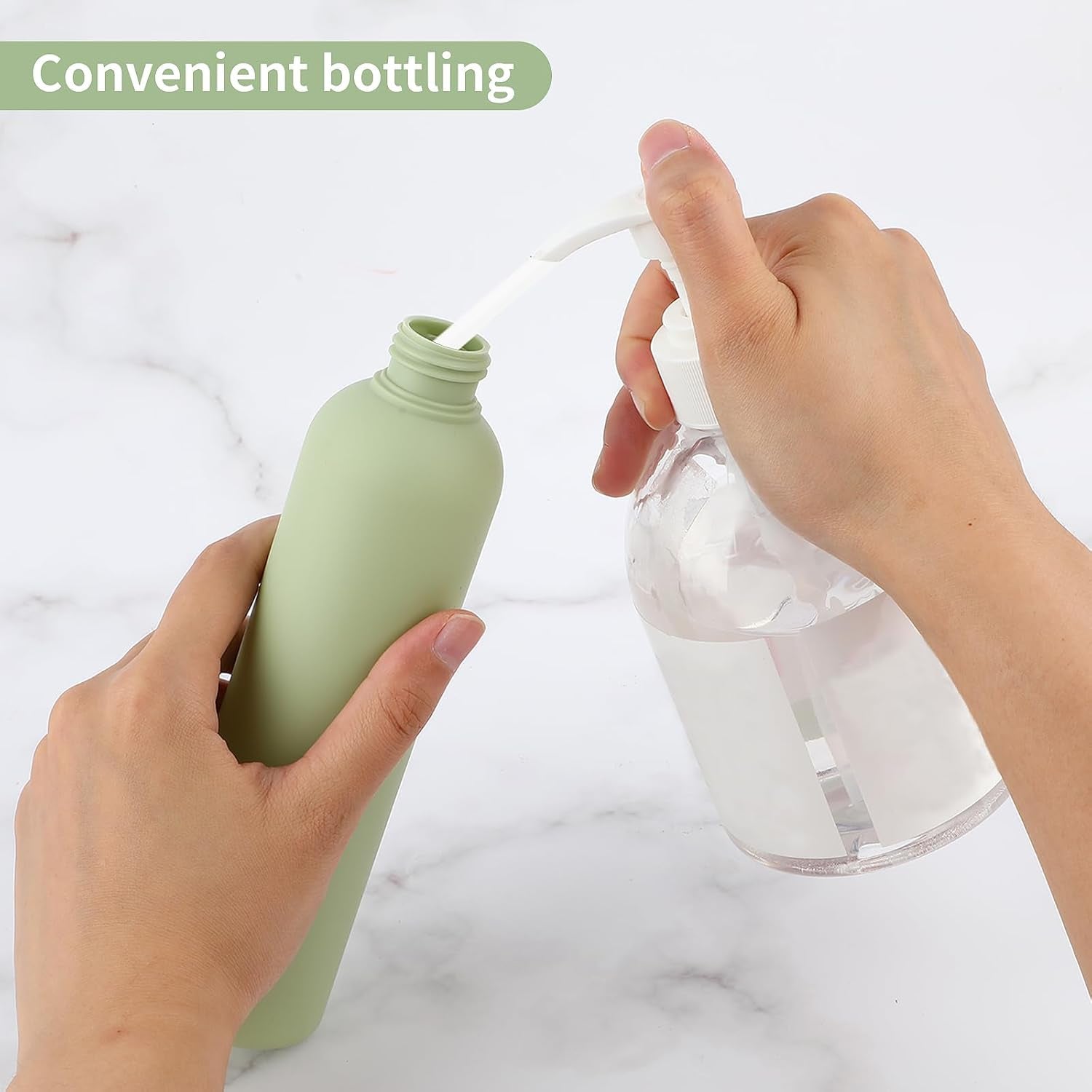 Lot De 2 Flacons Souples Rechargeables En Plastique Pour Voyage, Flacons Vides Avec Bouchon À Rabat, Accessoires De Voyage Pour Shampooing, Crèmes, Lotion, Après-Shampooing (260 Ml)