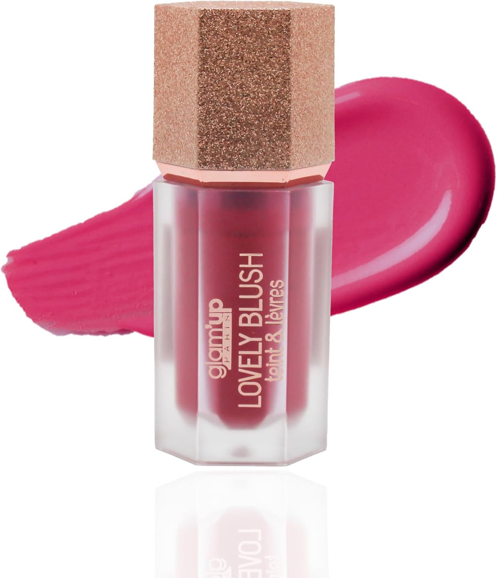 Glam'Up Paris - Lovely Blush - Teint & Lèvres - Blush Liquide Pour Joues Et Lèvres - Blush Liquide En Gel - Texture Léger - Longue Tenue - Effet Mat Et Naturel - Tous Types De Peaux - Bliss