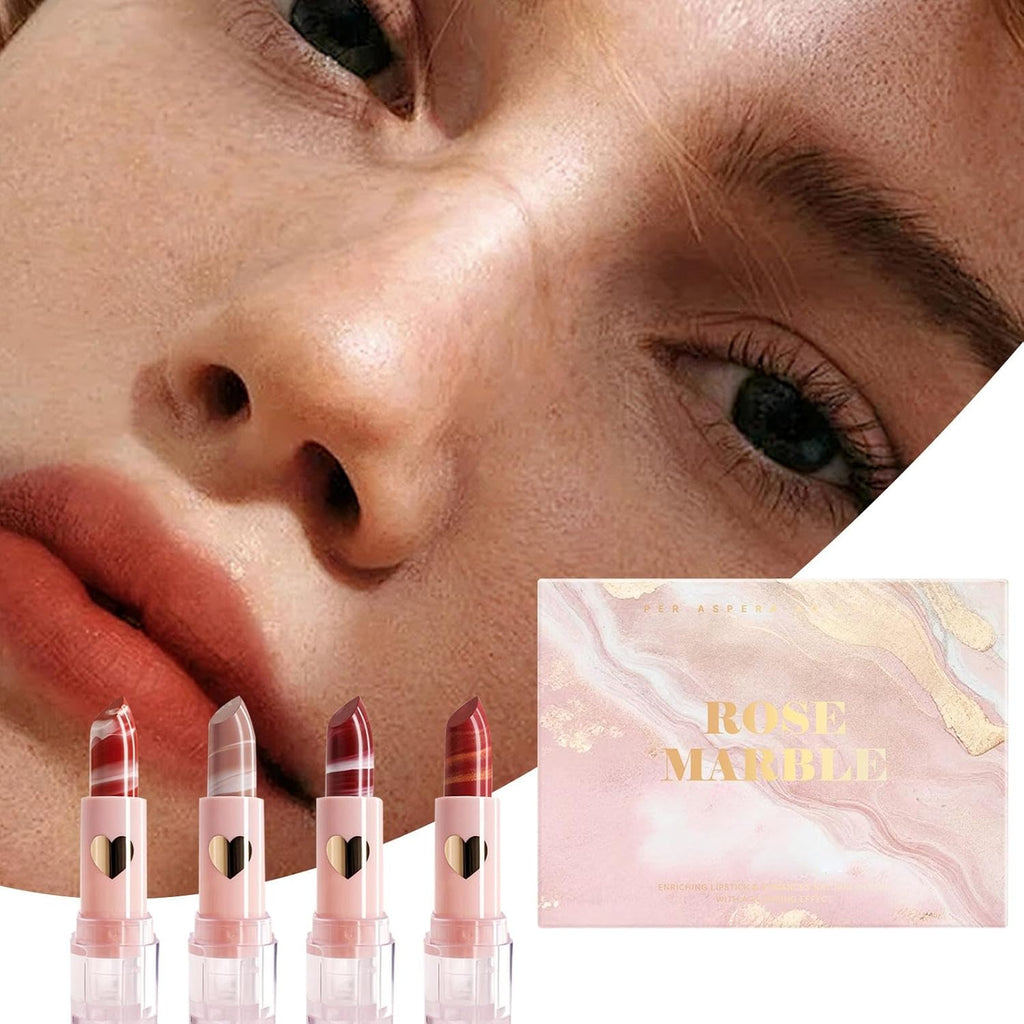 Rouge À Lèvres Velours Pour Femme, Ensemble De Maquillage Rouge À Lèvres Mat | Ensemble De Teintures À Lèvres En Velours 4 Couleurs Pour Femmes | Ensemble De Rouge À Lèvres De Maquillage Cosmétique Hy