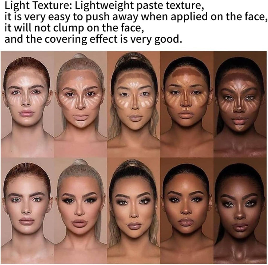 Palette Correcteur De Teint,  12 Couleurs Concealer anti Cerne Correcteur Maquillage Femme Longue Tenue Imperméable Palette De Maquillage Crème Pour Peaux Matures Cernes