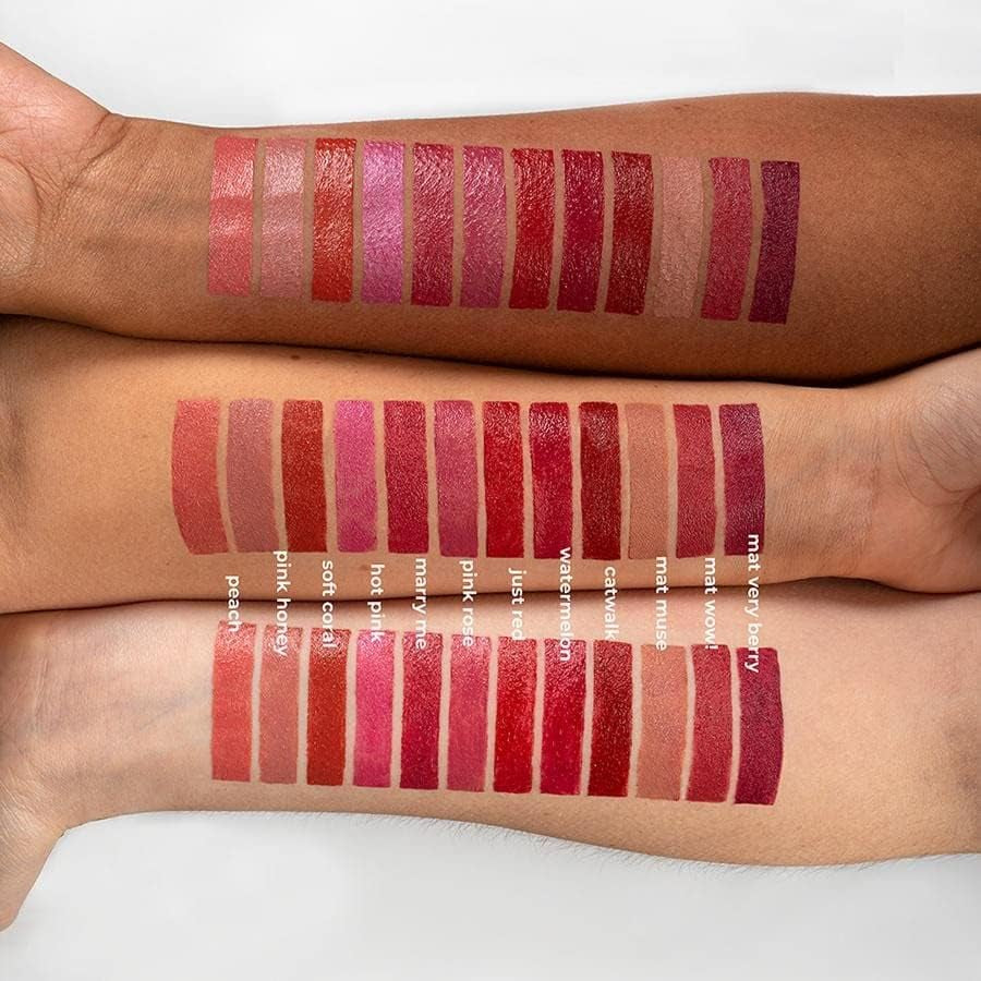 - Cosmétiques Naturels - Rouge À Lèvres - Scintillant - À L'Huile De Jojoba Biologique Et À La Cire D'Abeille Biologique - Rose Rose