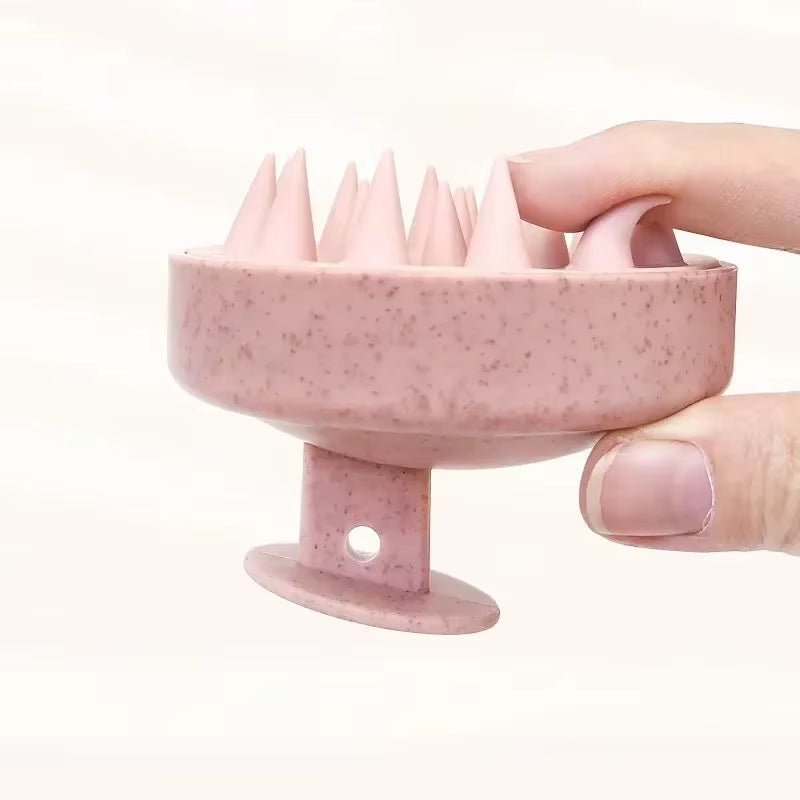 New Silicone Shampoo Brush Head Scalp Massage Comb Cleaning Hair Comb Body Massage Brush Bath Shower Brush Salon Hairdressing