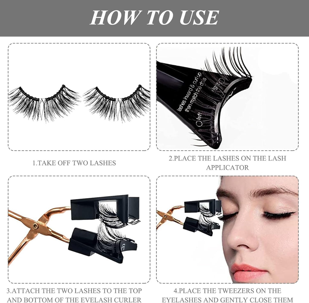 6 Paires Faux Cils Magnetique Faux Cils Magnetique Naturel Faux Cils Magnetique Aimant Faux Cils Aimantés Magnetic Eyelashes Cils Magnetique Naturel 3D Eyelashes Magnétiques Naturel