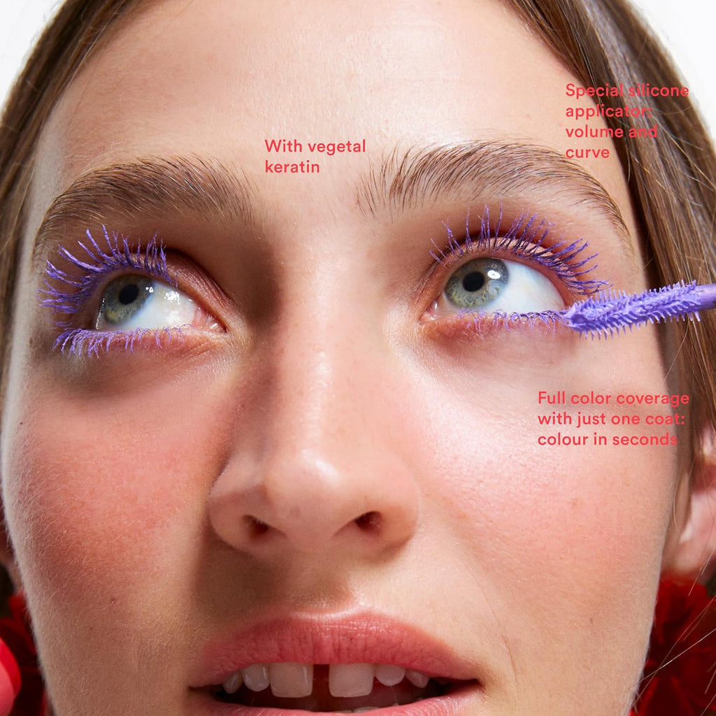 MAKEUP - Mascara Color 482 (Mini) - Violet - À La Kératine Végétale - Mascara Volume Et Lift - Format Voyage