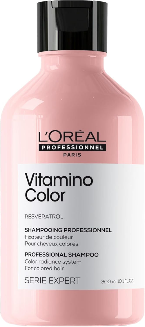 , Shampoing Fixateur De Couleur, Cheveux Colorés & Méchés En Manque D'Éclat, anti Oxydant, Prolonge & Sublime La Couleur, Douceur & Brillance, Vitamino Color, Serie Expert