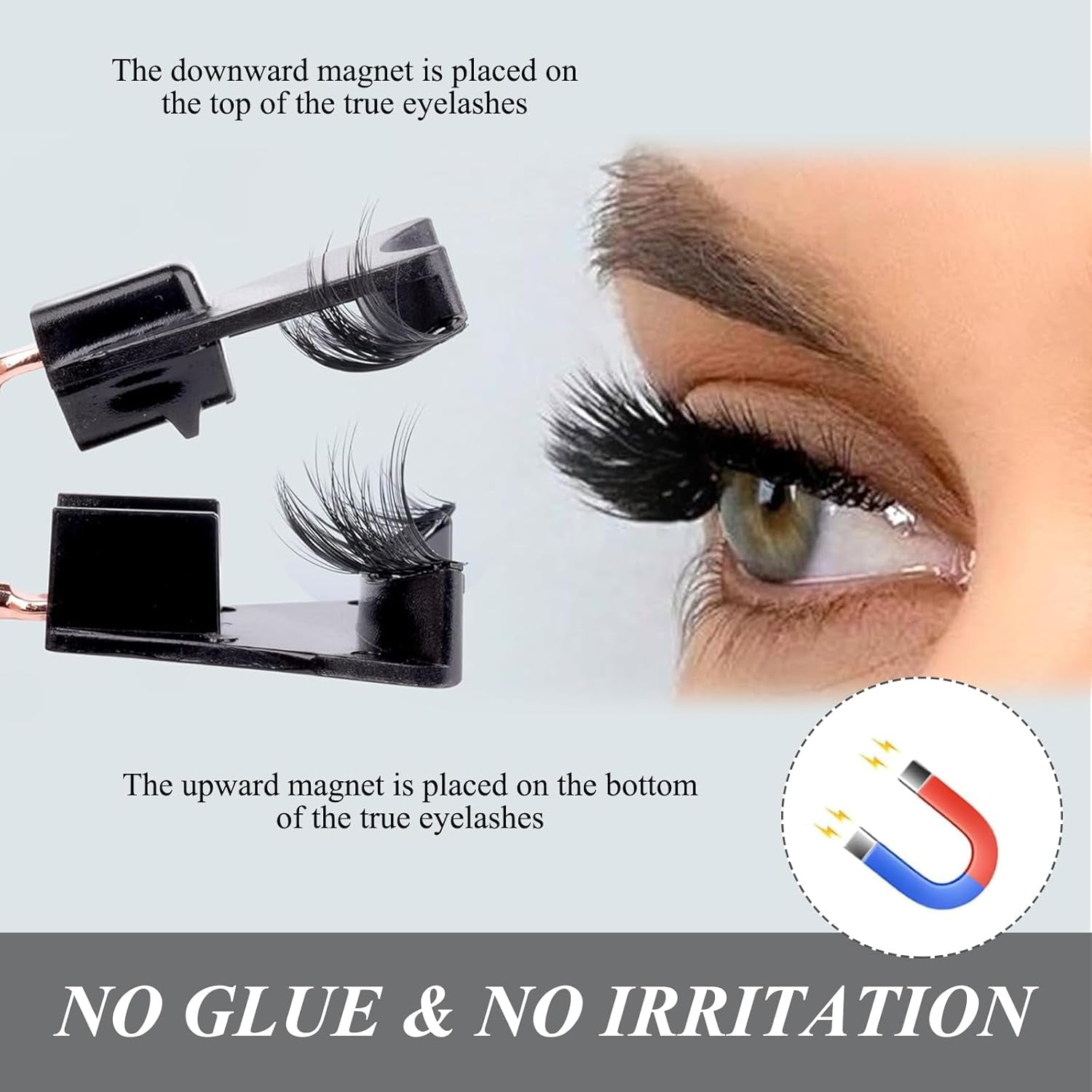 6 Paires Faux Cils Magnetique Faux Cils Magnetique Naturel Faux Cils Magnetique Aimant Faux Cils Aimantés Magnetic Eyelashes Cils Magnetique Naturel 3D Eyelashes Magnétiques Naturel