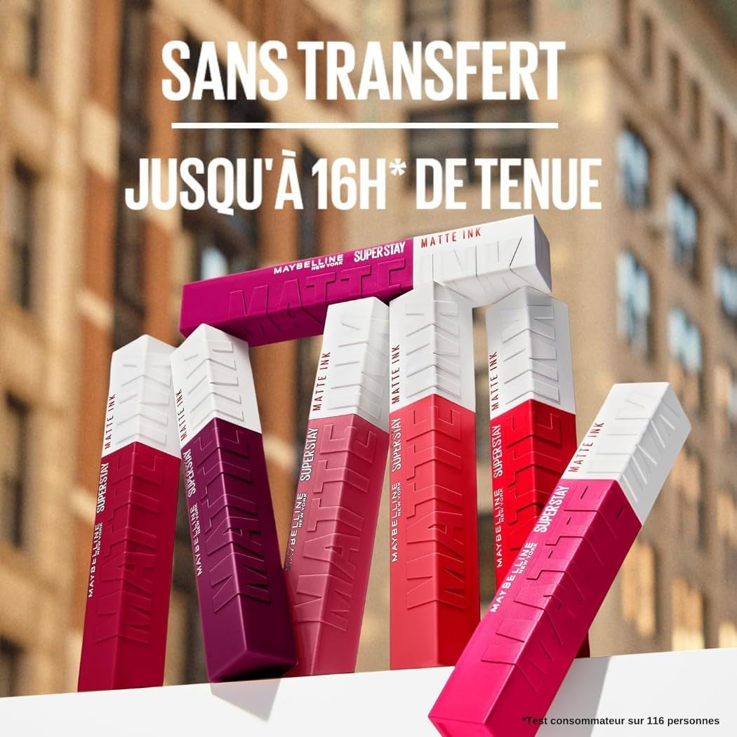 - Coffret Exclusif De 6 Rouges À Lèvres Liquides Longue Tenue - Superstay Matte Ink - Teintes: Lover (15)/Seductress (65)/Artist (120)/Dancer (118)/Pioneer (20)/Voyager (50)