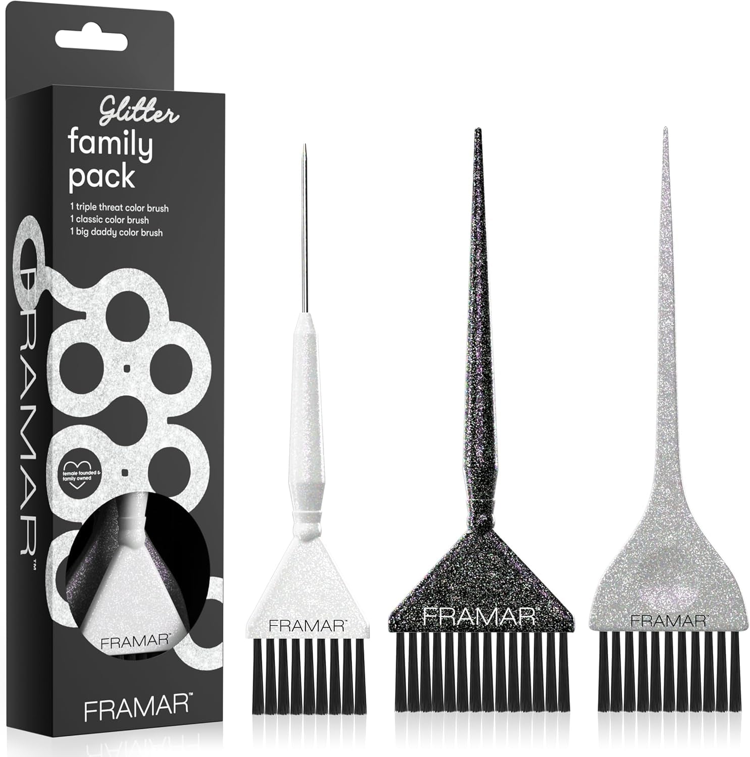 Pinceau Coloration Cheveux - Pinceau Couleur Cheveux, Pinceau Teinture Cheveux, Pinceau Cheveux Coloration, Kit Coiffure, Kit Coloration Cheveux, Kit Decoloration Cheveux - 3 Paquet