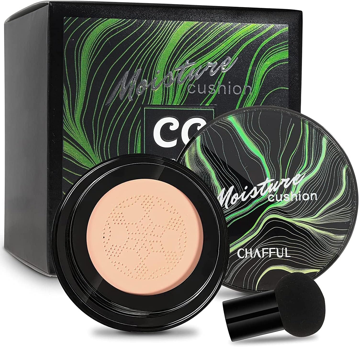 BB De Coussin D'Air, Mushroom Head Air Cushion CC Cream, Fond De Teint Longue Durée Mushroom Air Cushion, Air Cushion BB Cream Mushroom Head Air Cushion (02 Naturel)